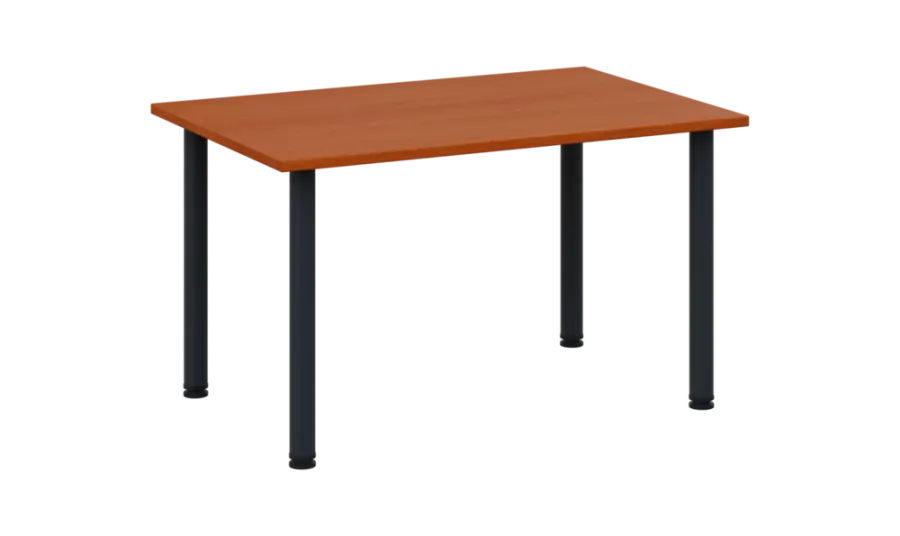 CRTR 120 jídelní stůl, kovová podnož černá, deska 25 mm, 1194x800 mm, třešeň šumavská